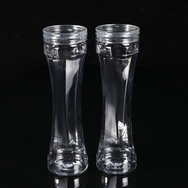 55*190 Small Waist Disposable Plastic Packaging Cans Net Red Beverage Milk Tea Cup With Lid Transparent Packaging Cans Wholesale Application Scenario