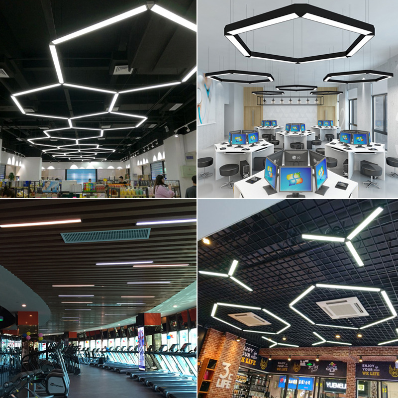 Factory direct sales of office lights, hanging line lights, led office chandeliers, office lighting, and indoor line lights Specification image