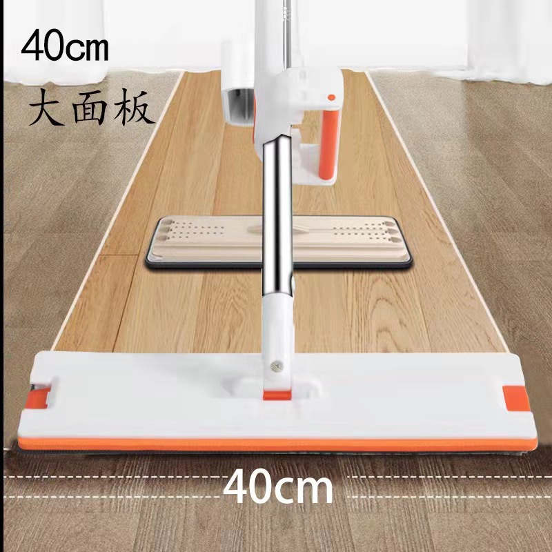 Manufacturer's in-stock no-hand-wash flat mop, dry and wet dual-purpose floor mop, water-absorbing mop, and all-in-one high-end flat mop
