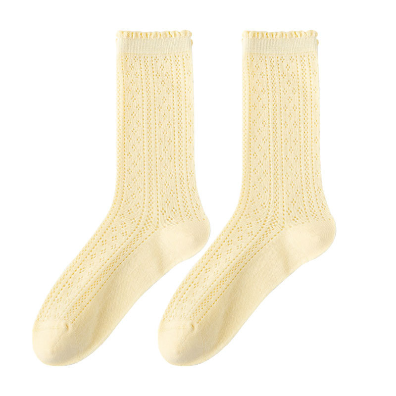 Sock stall, one-piece consignment, women's summer cotton socks, boneless postpartum socks, Japanese-style thin sweat-absorbing and breathable women's socks, loose-fitting mid-calf socks, one-piece consignment Item Picture