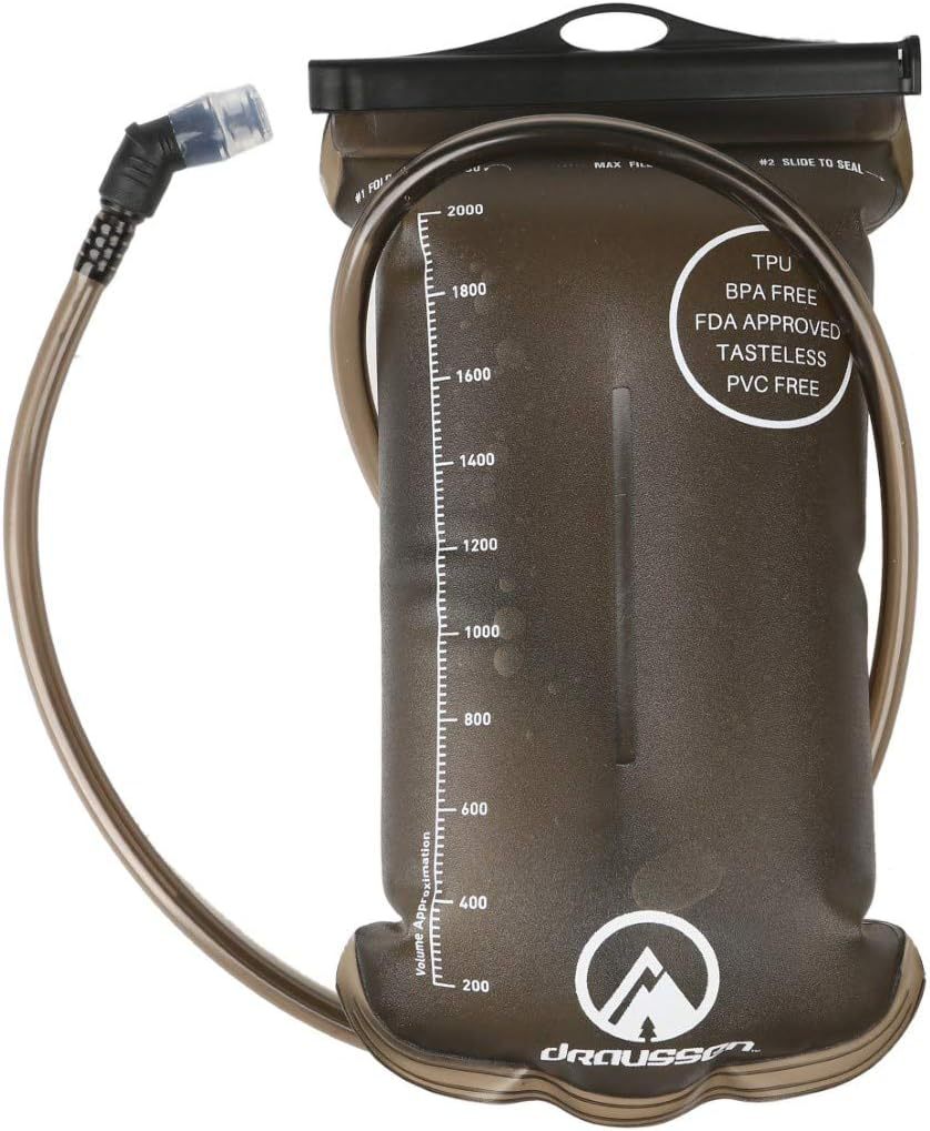 Customized portable off-road water bag, sliding large-diameter water bag, outdoor cycling folding water bag inner liner, outdoor sports water pic 1
