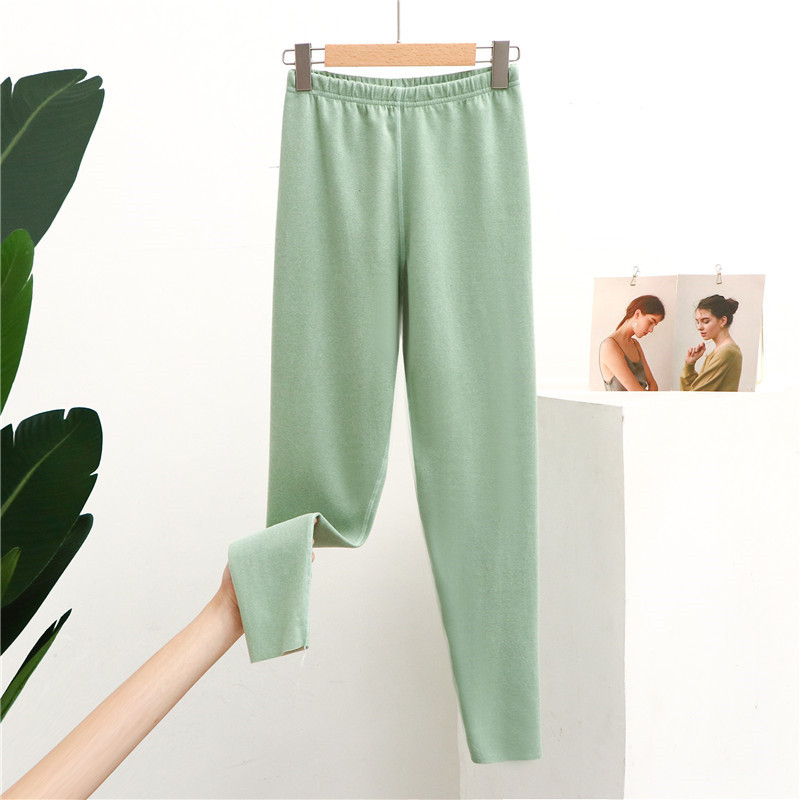 Autumn And Winter 2022 New Cashmere Warm Leggings Women's Large Size Pants Double-Sided Cashmere De Cashmere Ab Long Johns Specification drawing