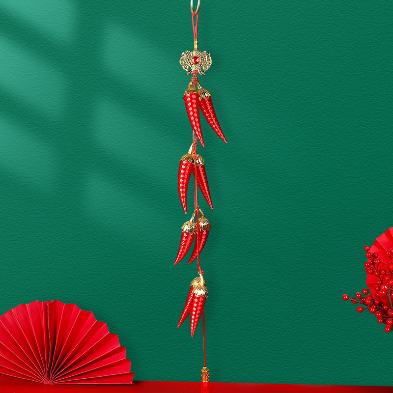 辣椒挂件实物图