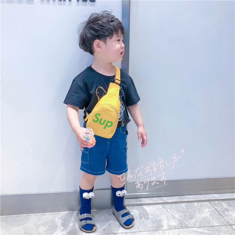 Fashionable children's bags, new Korean single-shoulder bags, chest bags, crossbody bags, fashionable boys, girls, baby small crossbody bags for summer Application Scenario
