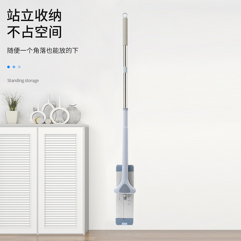 Aluminum alloy hand-washable flat mop, one mop clean, dry and wet dual-purpose absorbent floor mop, household lazy mop flat mop Application Scenario