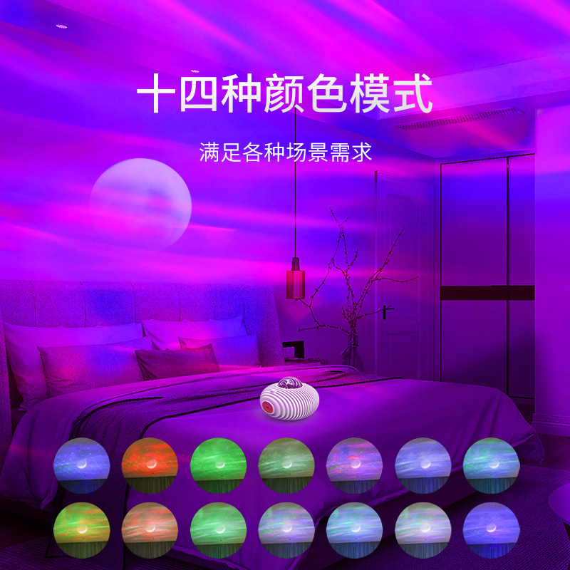 Cross-border bestseller UFO projection lamp, starry sky aurora projection lamp, dreamy bedroom, children and couple birthday gift Application Scenario