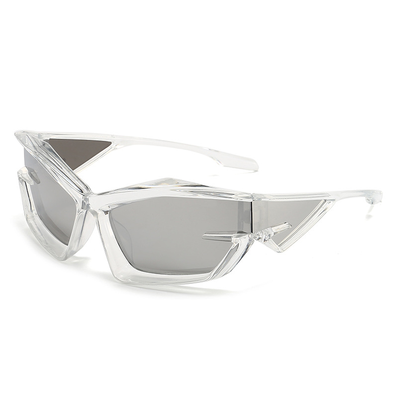 2022 New European and American futuristic tech sunglasses Y2K street style fashion show sunglasses, cross-border heterosexual sunglasses Application Scenario