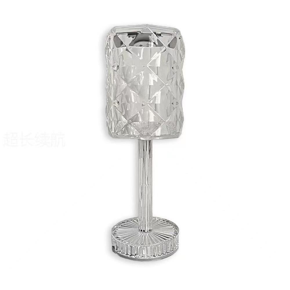 轻奢水晶台灯白底实物图
