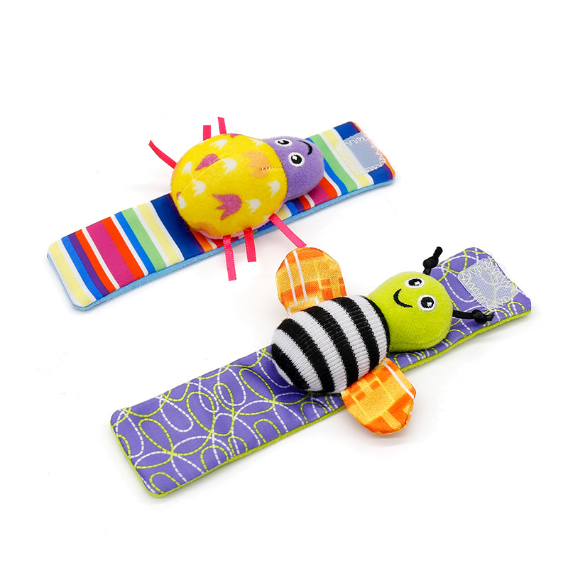 temu拉玛泽婴儿手表带 手腕带 袜子袜套 婴儿手带摇铃袜子一套细节图