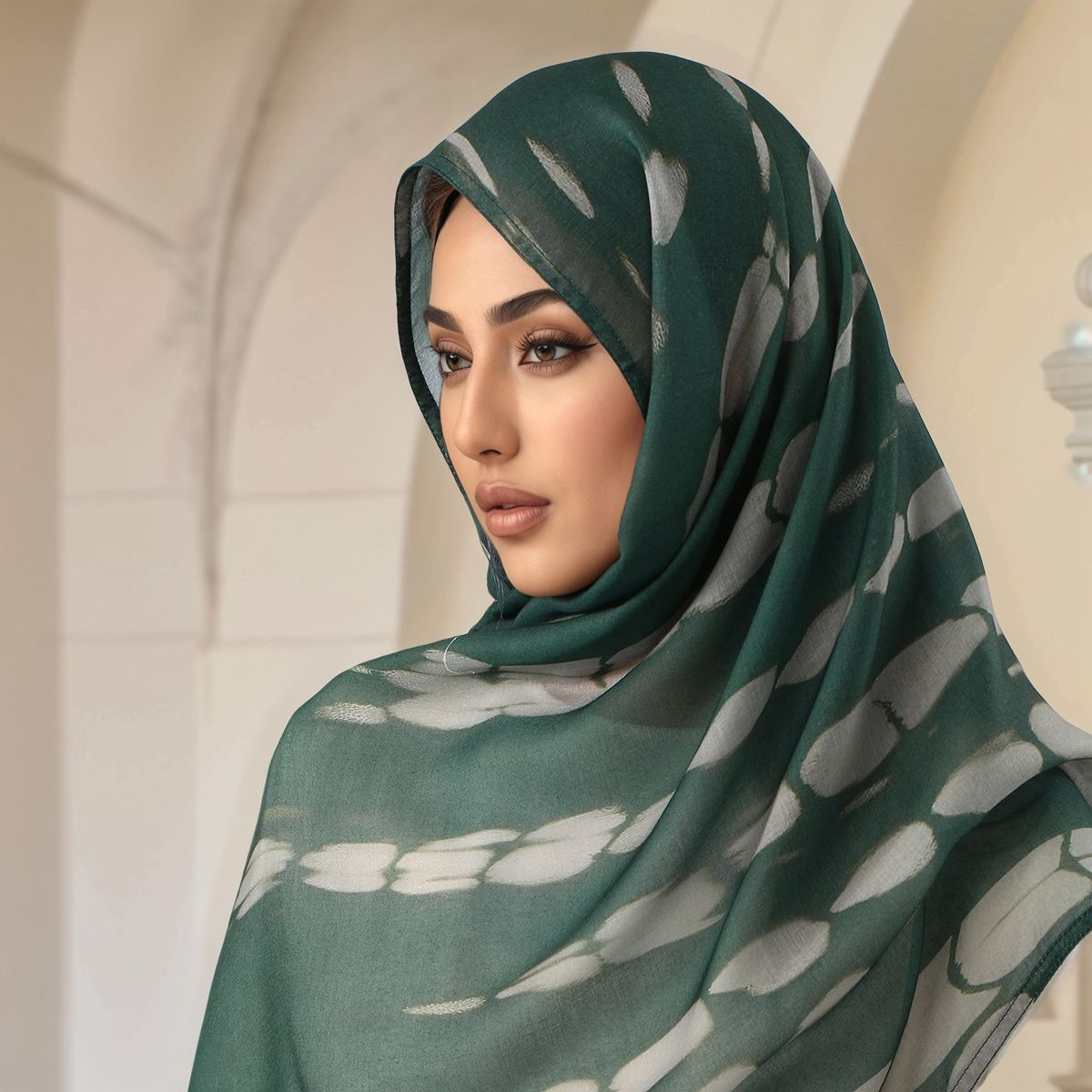 中东热销人棉印花头巾女跨境马来西亚流行民族包头头巾阿拉伯头巾详情9