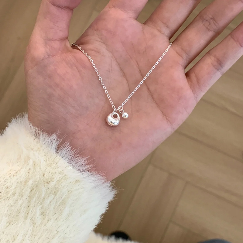 Light Luxury Niche Pearl Butterfly Necklace Female Summer Design Sense All Simple Collarbone Chain Ins Cold Wind Matching Accessories Specification drawing