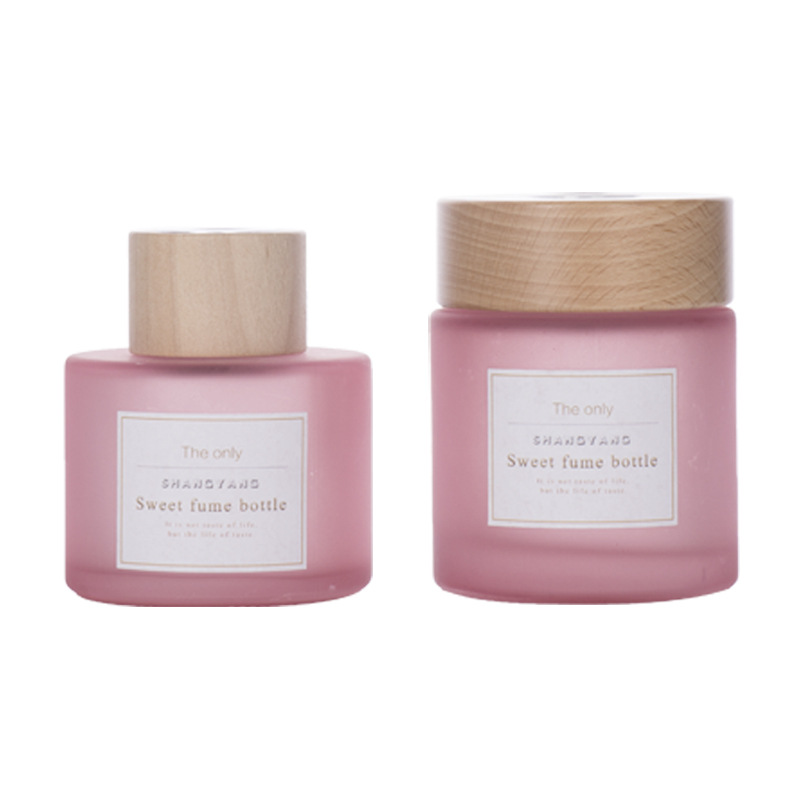 无火螺口矮圆柱香薰瓶玻璃空瓶香水精油分装瓶圆柱螺口家居装饰摆详情图5