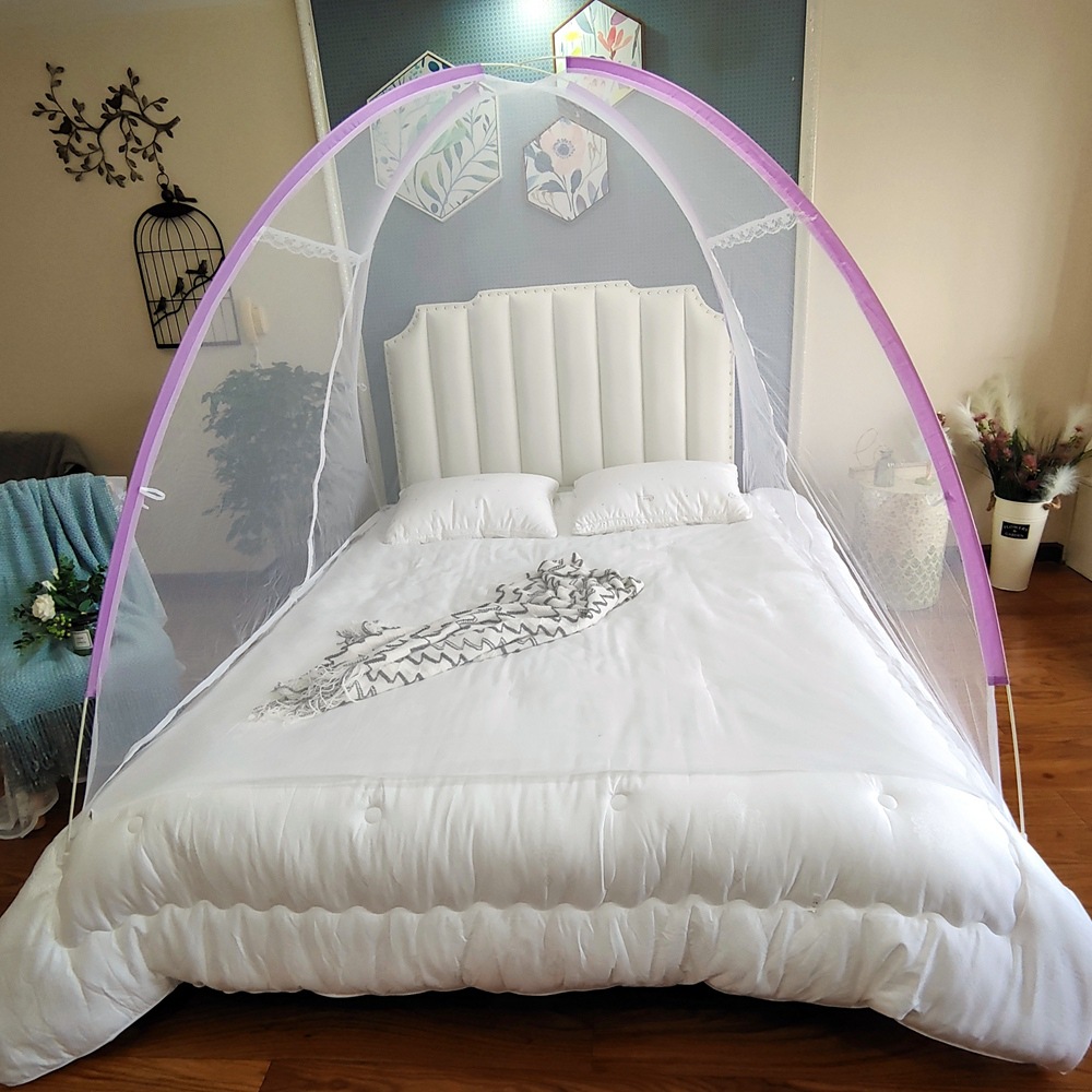 Manufacturers Direct Sales Of Yurt Mosquito Net Increase Encryption Package Edge Adult Dormitory Bracket Folding Adult Magic Mosquito Net Specification drawing