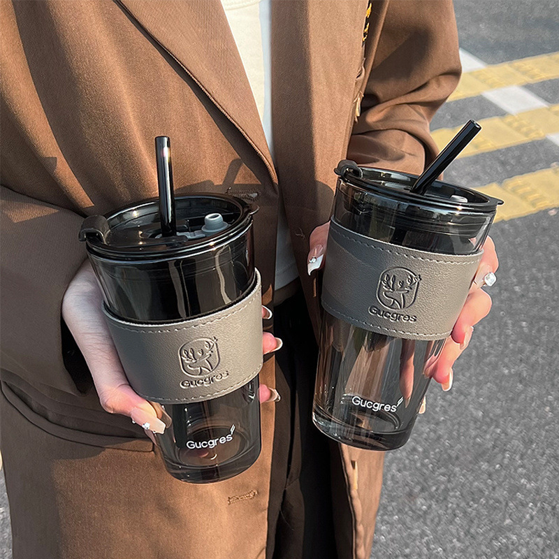 Arctic Light Glass Cup, ins Creative milk Tea cup, high appearance level, souvenir breakfast water cup, good-looking, universal coffee cup Specification image