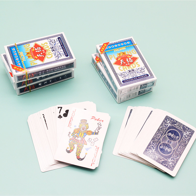 扑克牌娱乐家用普通纸牌游戏道具桌游斗地主加厚扑克 1元2元详情图3
