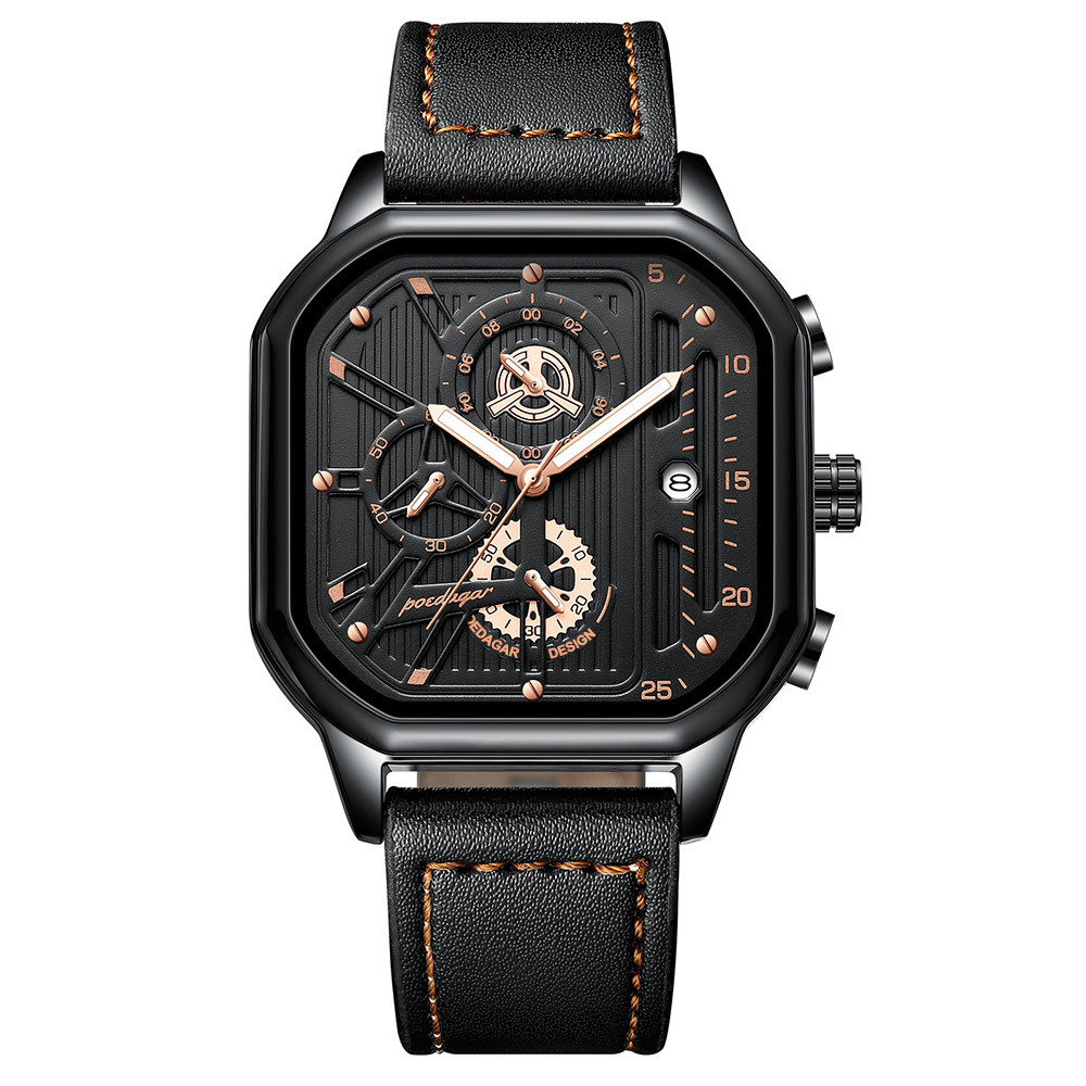 Swiss Brand New Waterproof Luminous Multi-Functional Men's Watch Fashion Yunda Quartz Watch Live Foreign Trade Explosion Item Picture