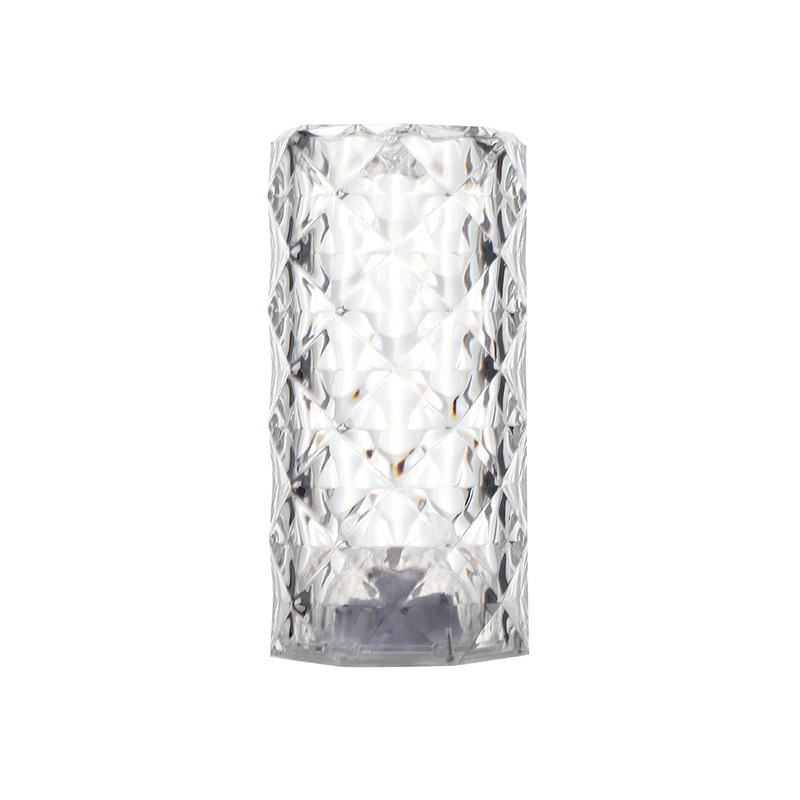 Transparent Corrugated Electronic Lighting Rose Atmosphere Light Net Red Bedside Light Romantic Photo Atmosphere Acrylic Night Light Item Picture