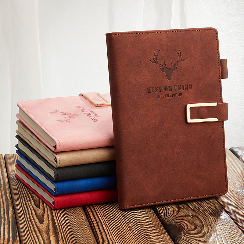 A5 Paperback U-Buckle Sheepskin Business Gift Box Notebook Printed Logo Notepad Student Stationery Wholesale