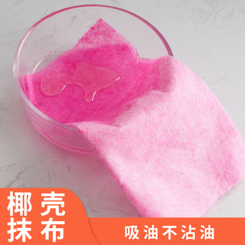 Carefully selected lazy cleaning cloths, hand-torn coconut shell roll cloths, kitchen absorbent and oil-free scouring pads, daily necessities manufacturer wholesale Application Scenario