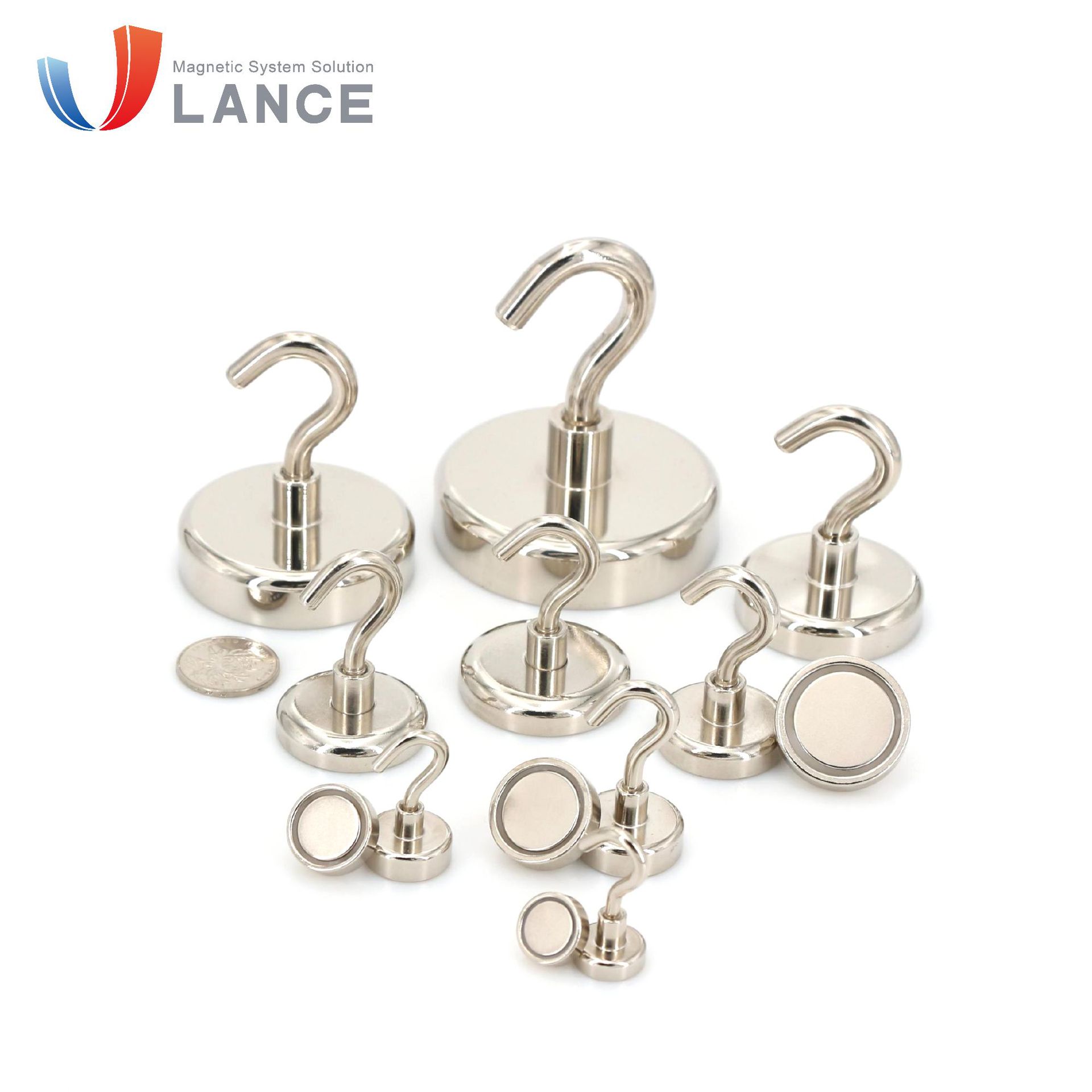 Magnetic Ndfeb Hook Magnetic Hook Magnetic Hook Strong Magnetic Hook E16 Magnet Hook Item Picture
