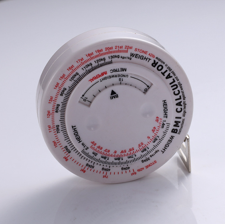 Cross-border exclusive BMI health management ruler, tape measure, height gauge, measurements, measurements, tape measure, large round height gauge Specification image