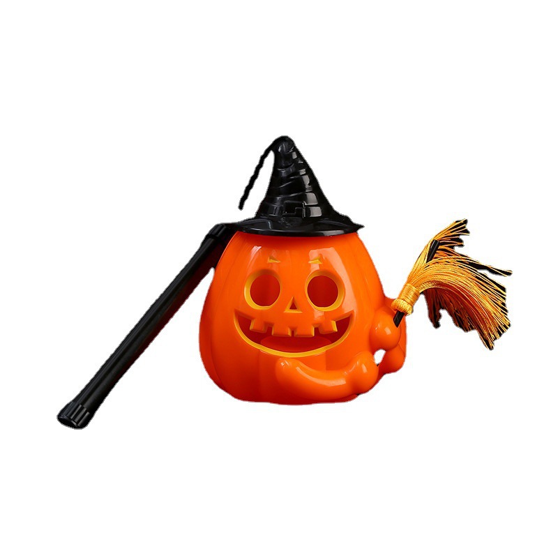 Cross-border new Halloween pumpkin lantern, children's hand-held luminous candy jar, dance party, bar decoration props Item Picture