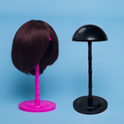 假发支架模特帽托蘑菇支架塑料支撑便携收纳放置补发块假头发撑座