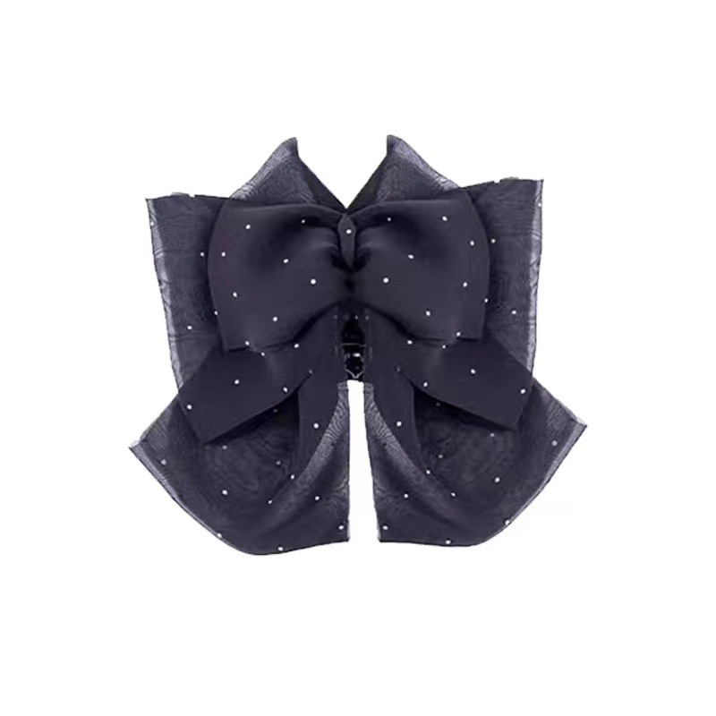 High-Grade Temperament Bow Ribbon Ponytail Hair Clip New All-Matching All-Matching Hair On The Back Of The Head Item Picture