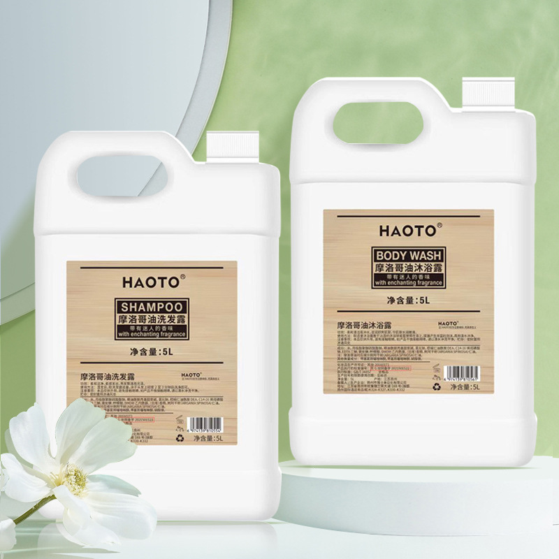 Bath Hotel Disposable White Tea Shampoo Shower Gel 2-In-1 Vat Bulk Refill 5Kg Wholesale Application Scenario