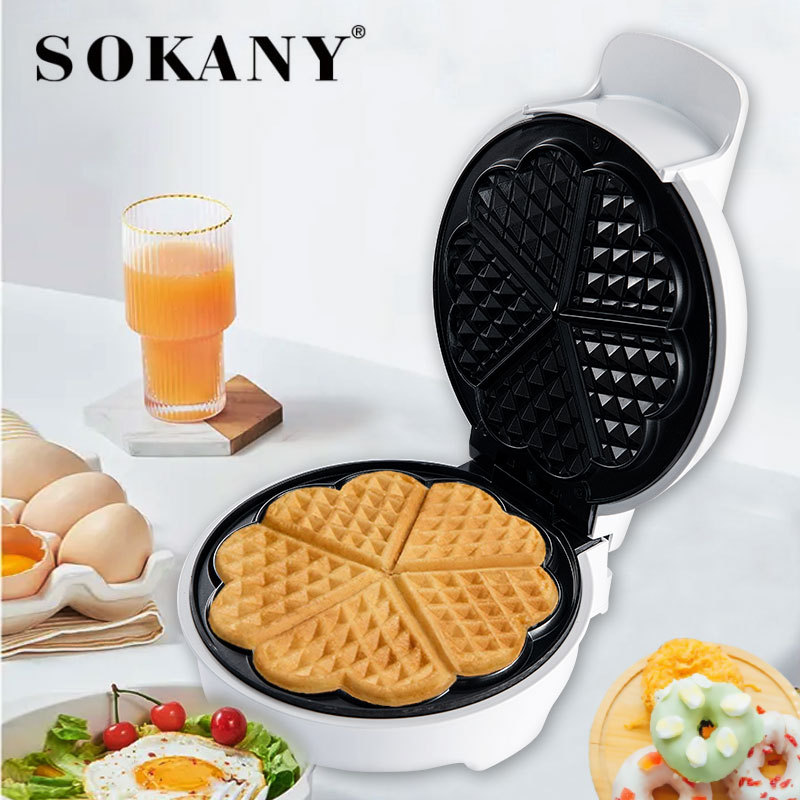 跨境新款SOKANY906松饼机白色华夫机WAFFLE MAKER