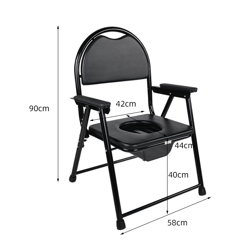 This product is specially designed for foreign trade. It can be used as a foldable household toilet chair, a medical adjustable mobile toilet for the disabled, and a bath chair Application Scenario