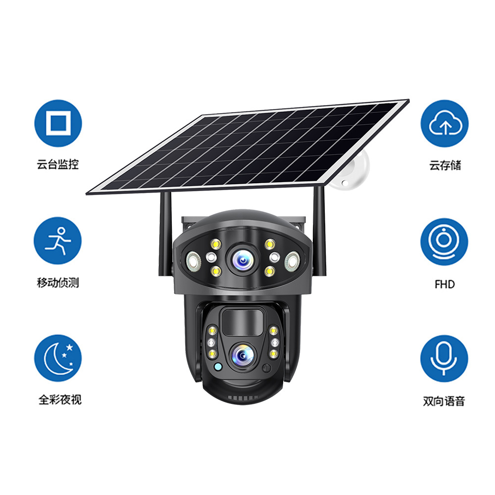 FOOZACV380太阳能室外防水低功率高清夜视智能双向语言监控摄像机详情15