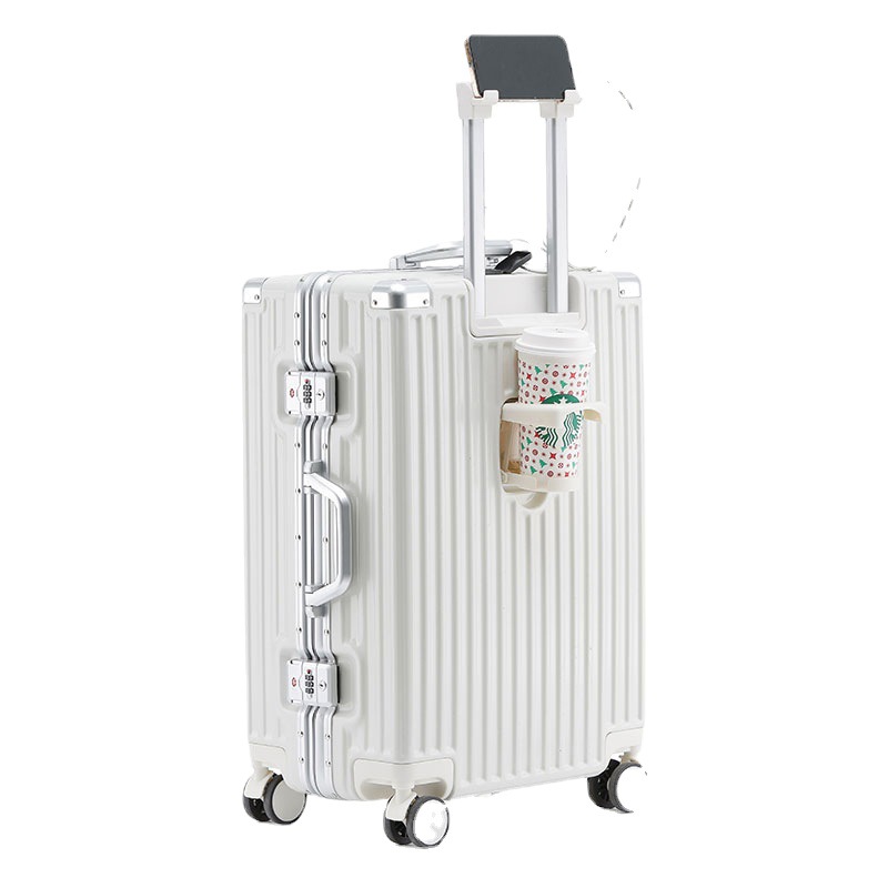 Multi-Functional Luggage Rechargeable Aluminum Frame 24 Trolley Box Universal Wheel Travel Box 26