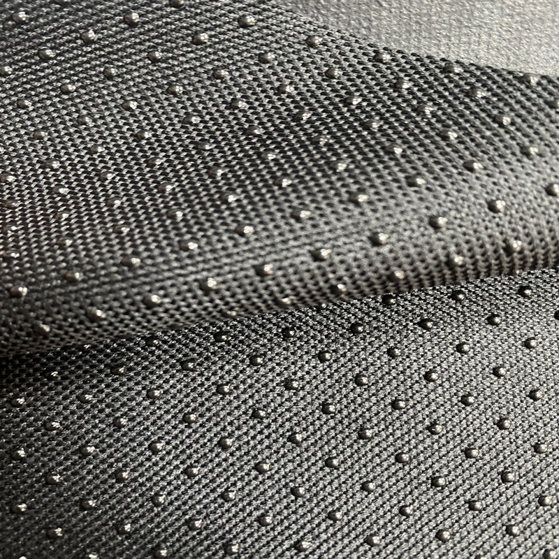 600D牛津布PVC黑色 涤纶防滑点塑布料 宠物窝各种垫子底布详情图2