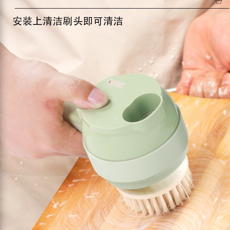 The new Gatling vegetable cutter is a multi-functional household slicing wonder, a garlic mashing and grinding machine, and a storm electric handheld food processor details Picture