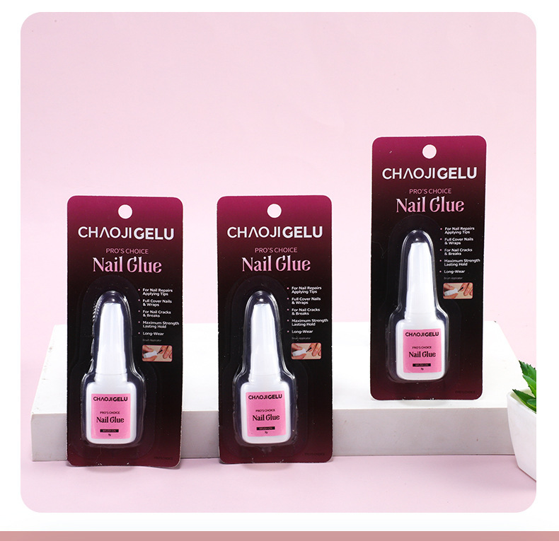 Nail salon special nail plate adhesive 7g powder glue Wearable nail small glue long-lasting quick-drying adhesive nail plate glue pic 7