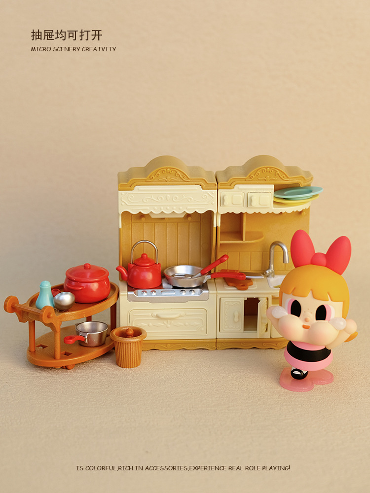 跨境日本超市diy仿真迷你微缩食玩鲷鱼烧面包收纳柜厨房套装玩具详情5