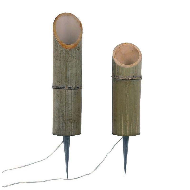 Outdoor bamboo lights, LED landscape reed lights, courtyard atmosphere lights, scenic area garden lawn decoration, bamboo and dandelion lights Item Picture