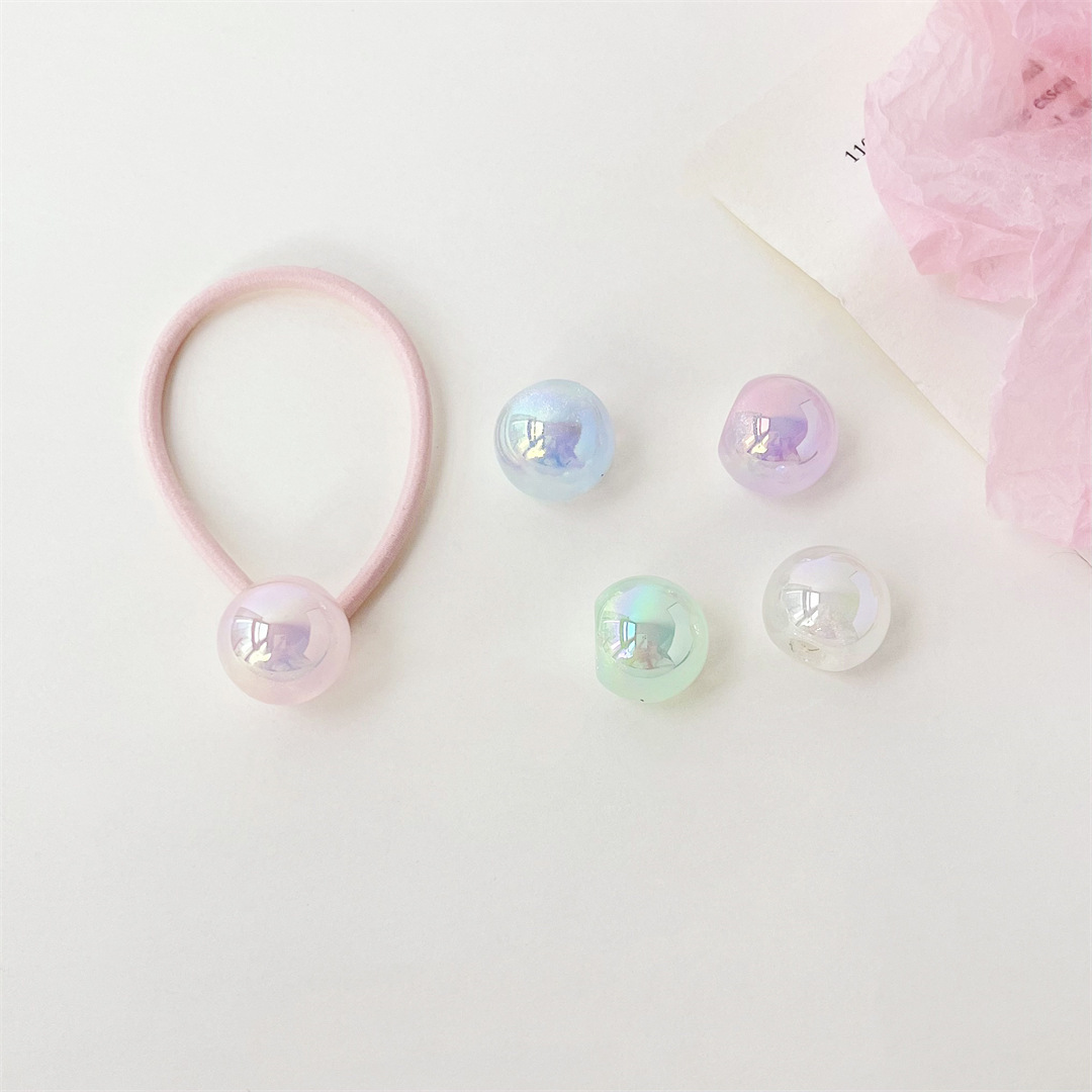 陈明17mm亚克力星光偏孔珠炫彩侧孔圆珠散珠diy发饰挂件饰品配件详情3