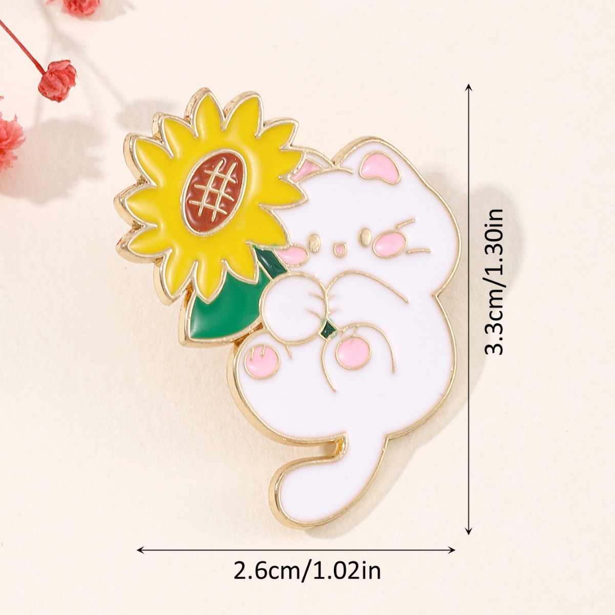 Graduation Season Won The Small Cat Student Exam Refueling Brooch College Entrance Examination Every Exam Will Pass Inspirational Metal Emblem Item Picture
