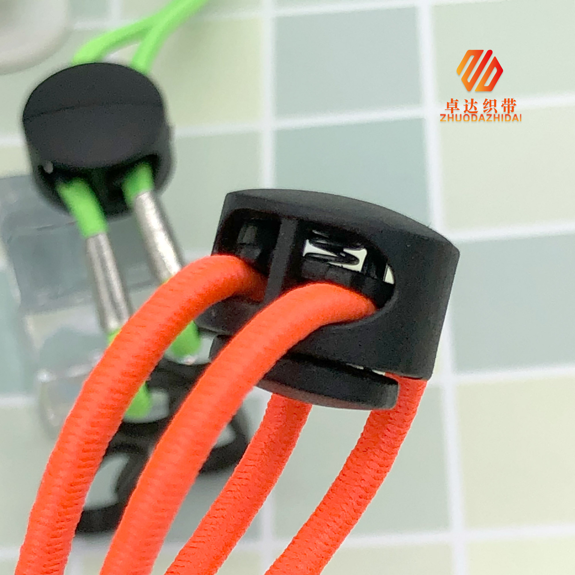Manufacturers Spot Color Mask Lanyard Windshield-Proof Jacket Drawstring Mushroom Buckle Adjustable Elastic High Elastic Elastic Application Scenario