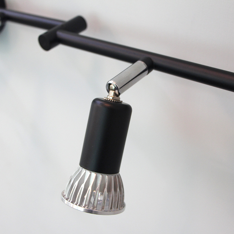 Wholesale six long strip spotlights exhibition hall open mounted downlight background wall clothing shop counter kitchen adjustable spotlights details Picture