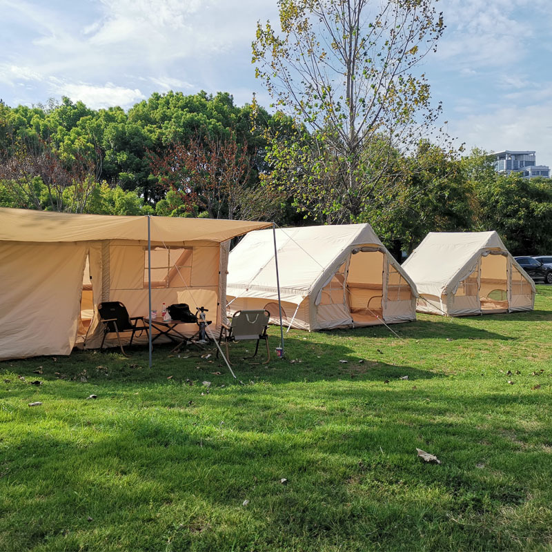 NATURE耐趣户外露营轻奢棉布充气帐篷一室一厅小屋野营营地帐篷