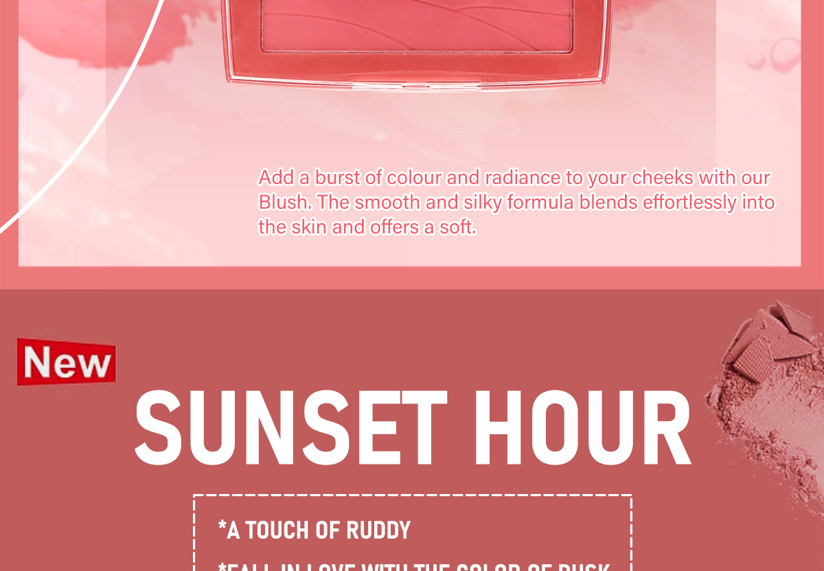 SEVENCOOL Blush matte, long-lasting whitening, easy to apply, blush cosmetics, makeup, nude series, single color blush pic 13
