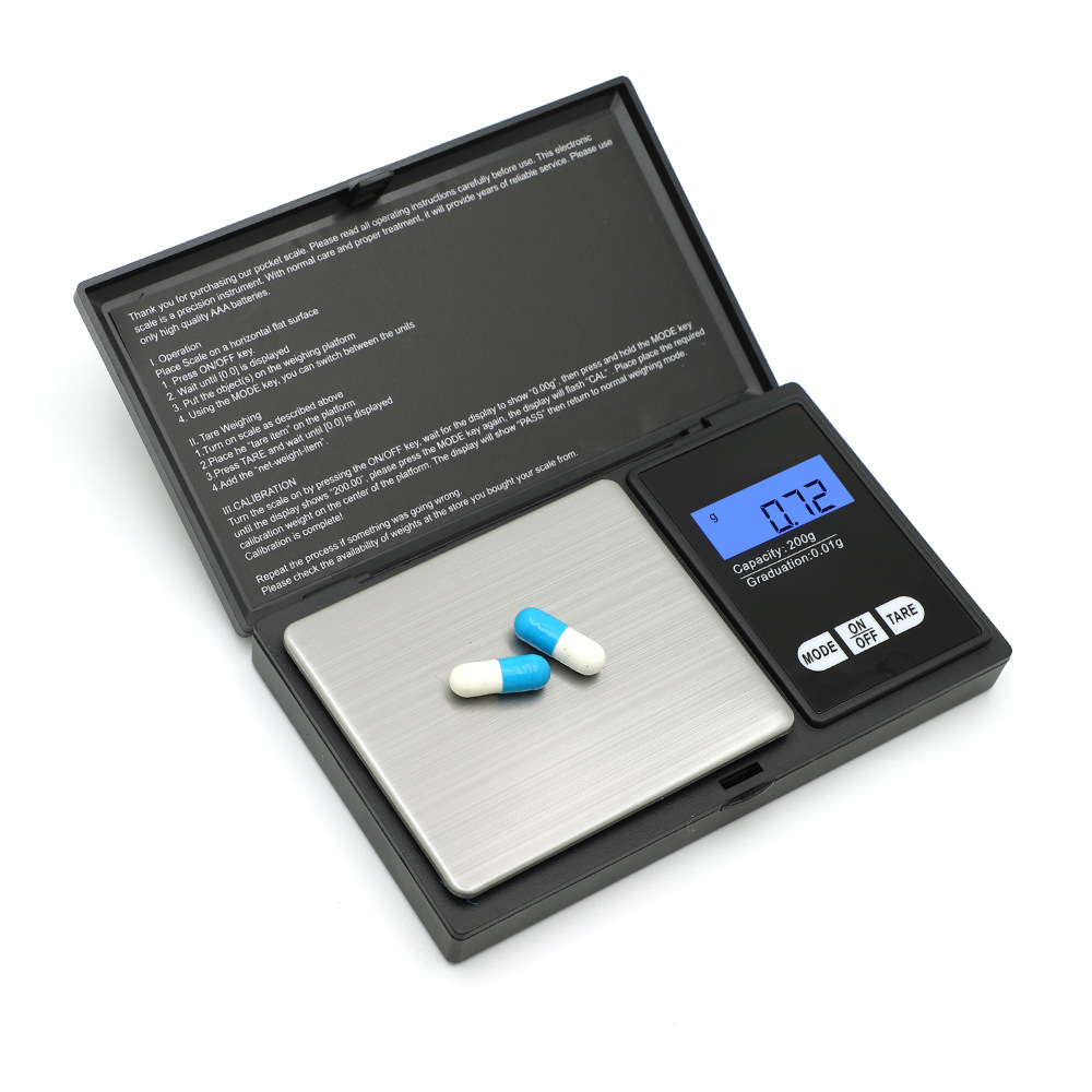 Precision Foreign Trade Cs Jewelry Gold Electronic Jewelry 0.01G Weight Scale Portable Medicinal Jewelry Electronic Scale Specification drawing