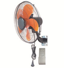 Solar AC/DC 16 inch remote control wall fan