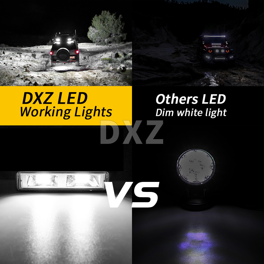 DXZ automotive LED work light, 6-inch 16-lamp 48W daily driving modification auxiliary spotlight in a long straight line Specification image