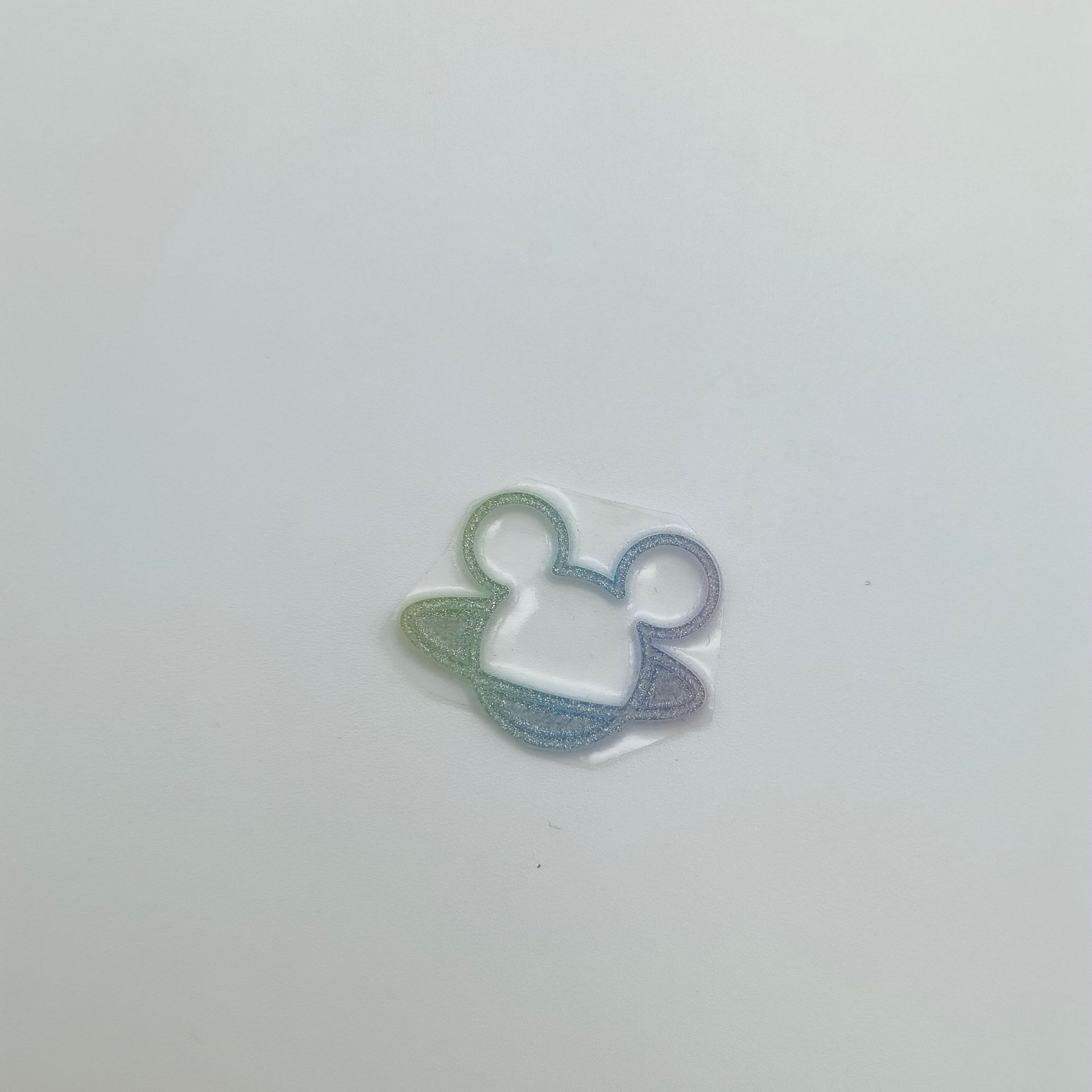 Galo High Frequency Clothing Bags Logo Ironing Label Stereoscopic Tpu Voltage Thermal Transfer Hot Stamping Rainbow Mouse Head Specification drawing