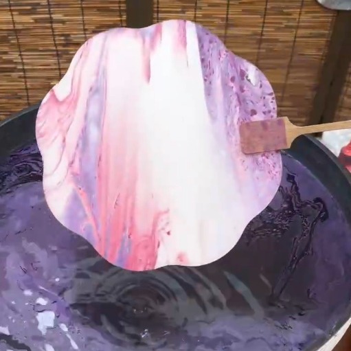 Fans for bleaching lacquer, intangible cultural heritage lacquer fans, special for large lacquer, blank round fans, water rubbing and painting, Xuan paper round fans, special for lacquer fans details Picture