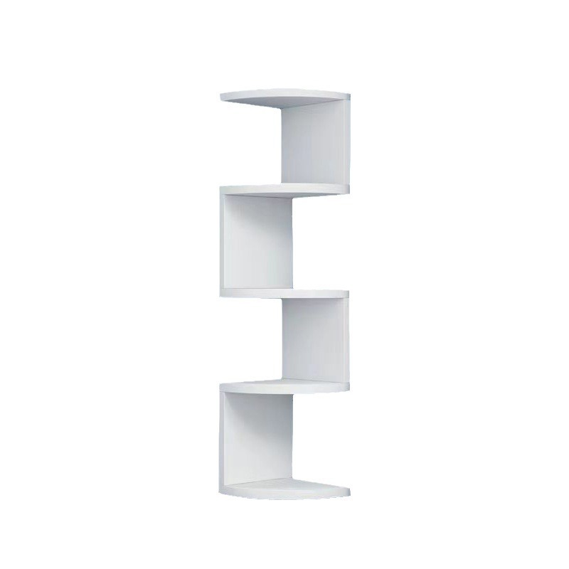 Household corner triangular wall-mounted storage rack, corner partition, layered bookshelf, kitchen multi-layer wall storage rack Item Picture